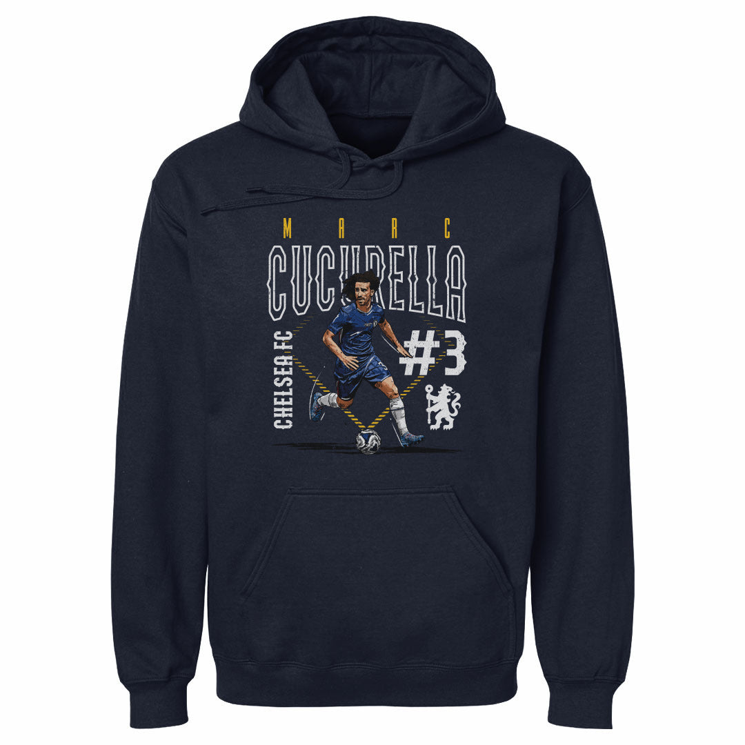 Marc Cucurella Chelsea FC Outline Number WHT