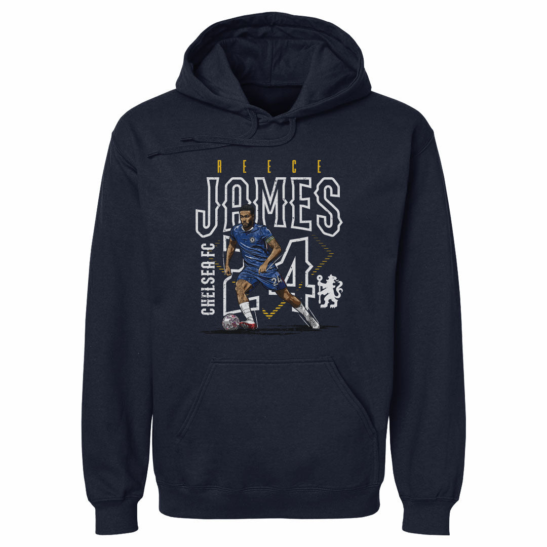 Reece James Chelsea FC Outline Number WHT
