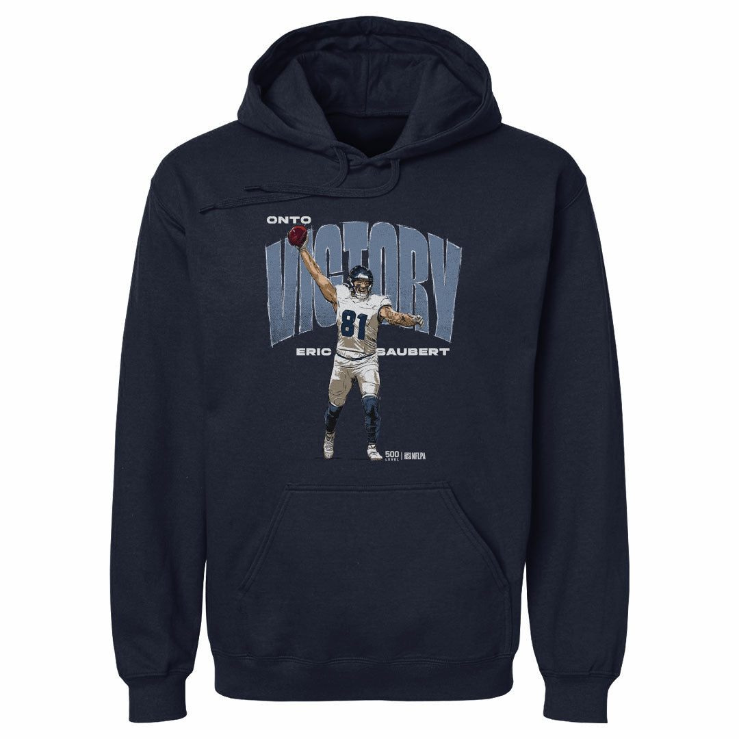 Eric Saubert Seattle Victory Pose WHT