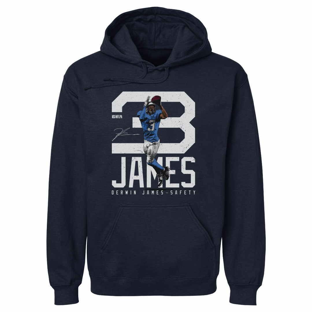 Derwin James Los Angeles C Bold Number WHT