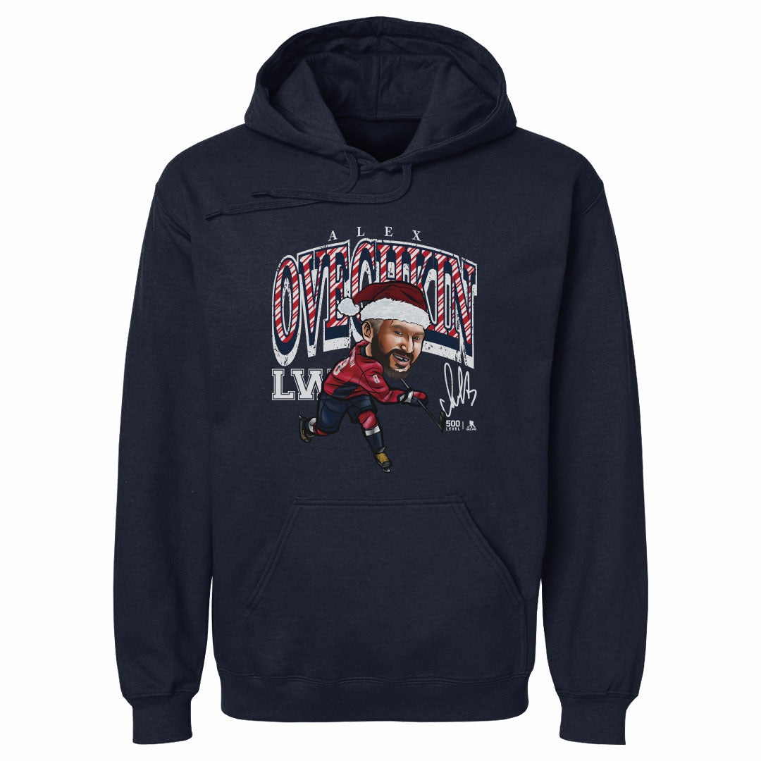 Alex Ovechkin Washington Cartoon Santa Hat WHT