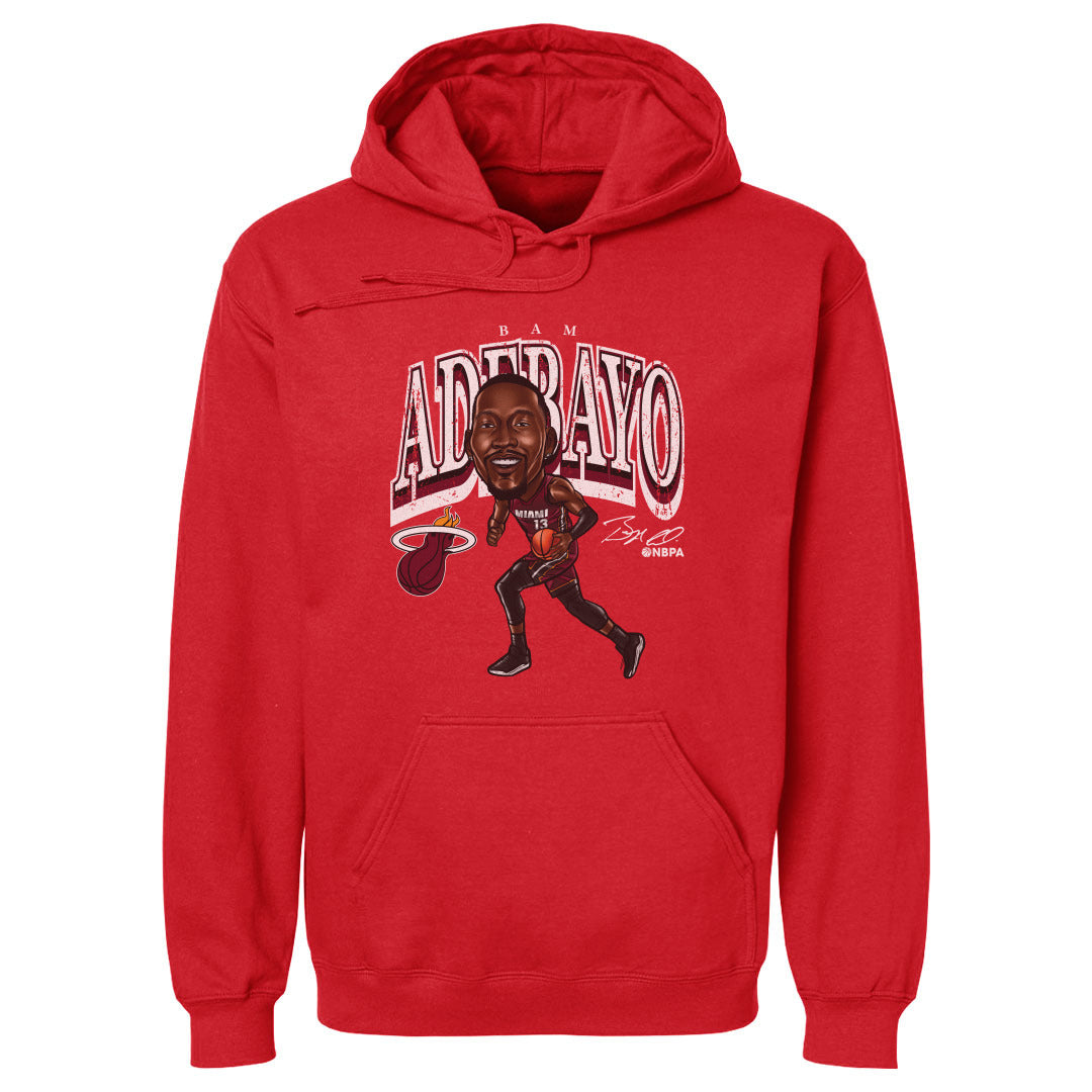 Bam Adebayo Miami Heat Cartoon WHT