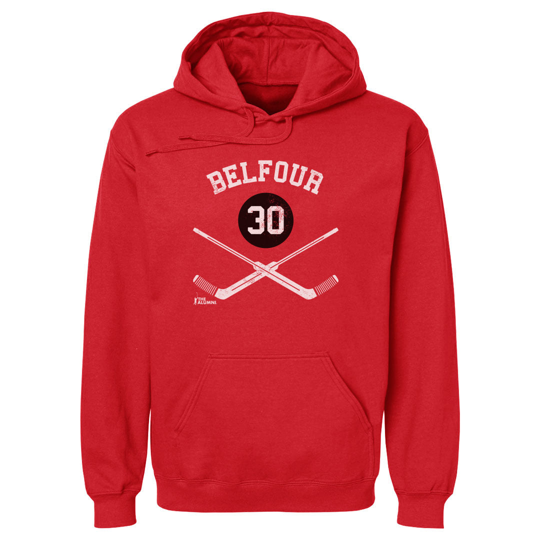 Ed Belfour Chicago 30 Goalie Sticks WHT