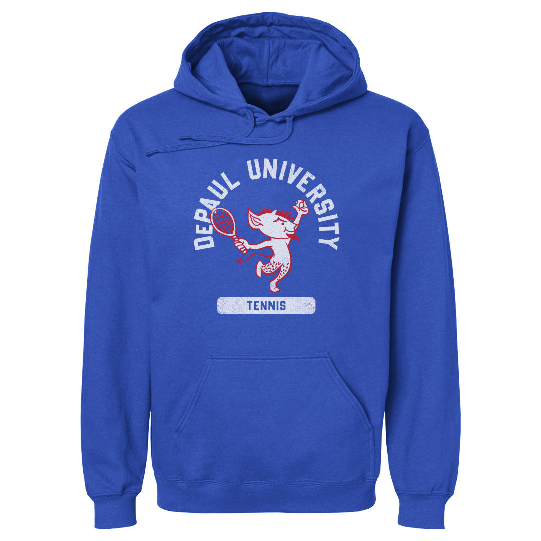 DePaul Blue Demons Mascot Tennis WHT