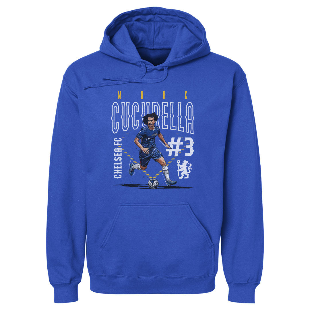 Marc Cucurella Chelsea FC Outline Number WHT