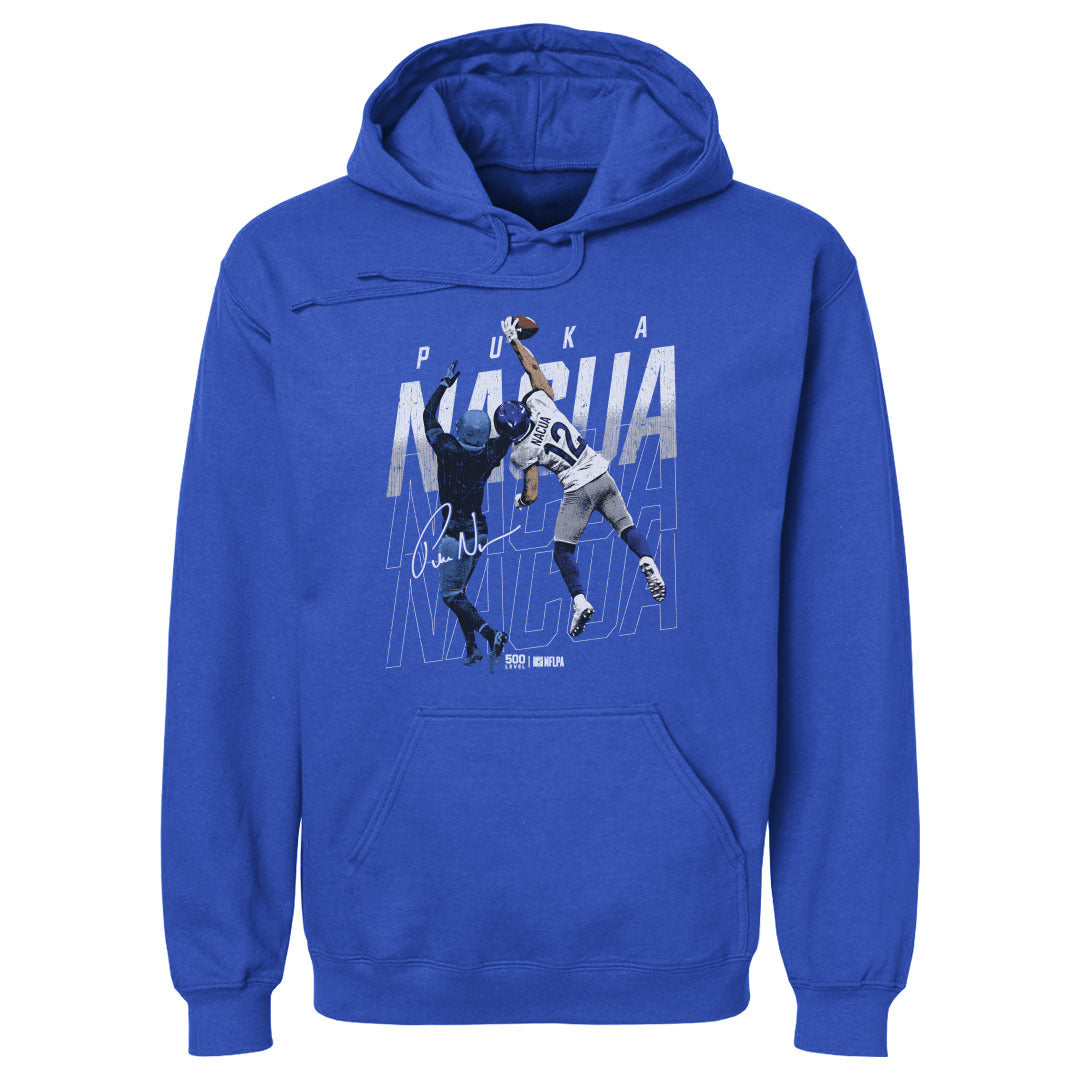 Puka Nacua Los Angeles R One-Handed Catch WHT