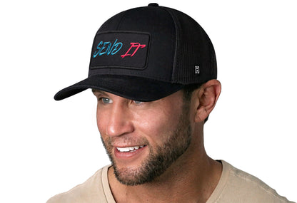 Send It Trucker Haka Hat Black  Snapback