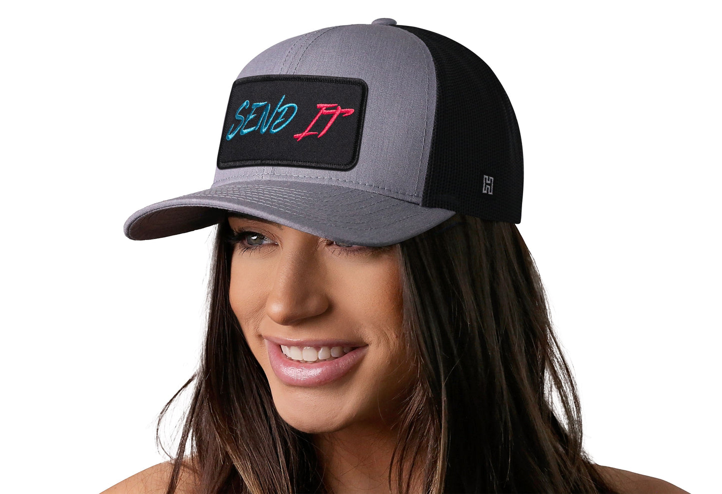 Send It Trucker Haka Hat Gray-Black  Snapback
