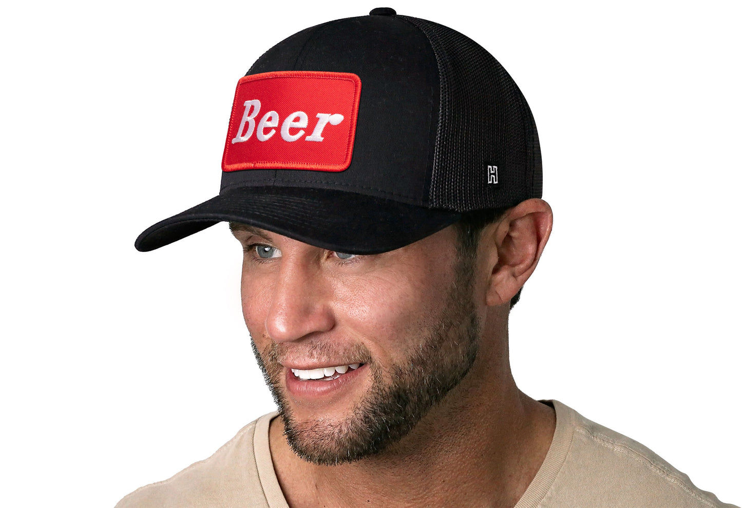 Beer Trucker Haka Hat Black Drinking Snapback