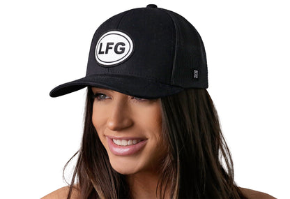 LFG Trucker Haka Hat Black Lets Go Snapback