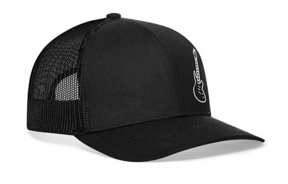 Electric Bass Trucker Haka Hat Black Electric Guitar Snapback