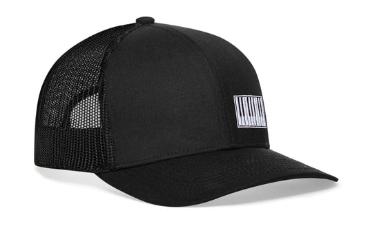 Piano Keys Trucker Haka Hat Black Piano Snapback