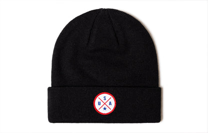 USA Beanie Haka Hat Black USA X