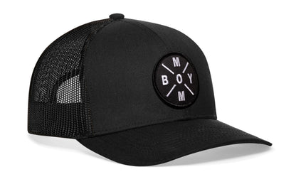 Boy Mom Trucker Haka Hat Black  Snapback