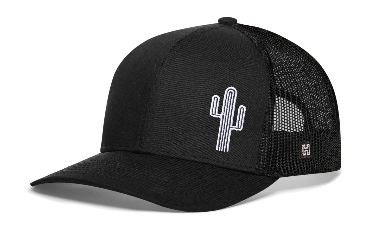 Cactus Trucker Haka Hat Black Cactus Snapback