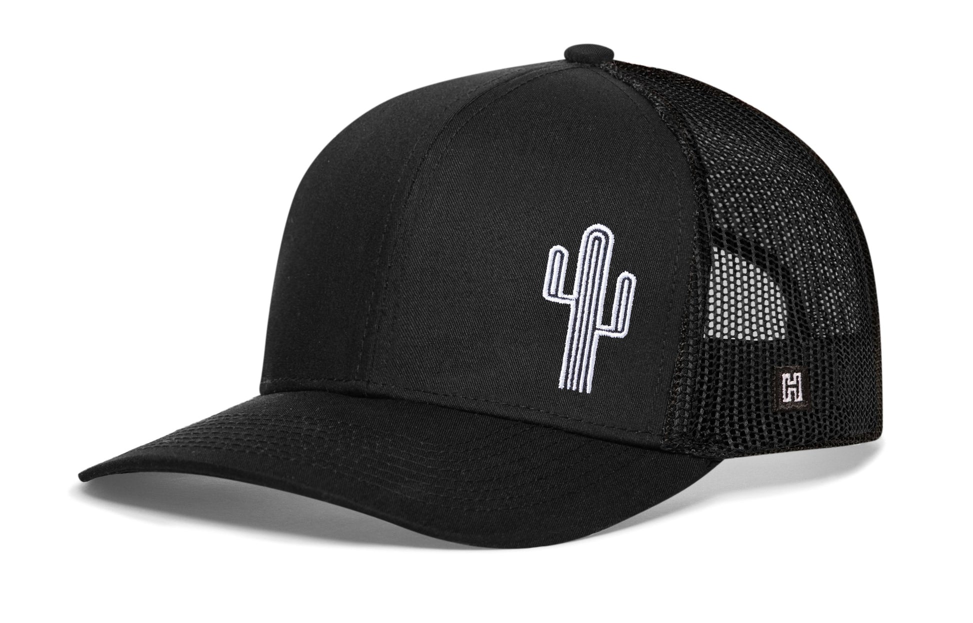 Cactus Trucker Haka Hat Black Cactus Snapback