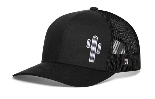 Cactus Trucker Haka Hat Black Cactus Snapback