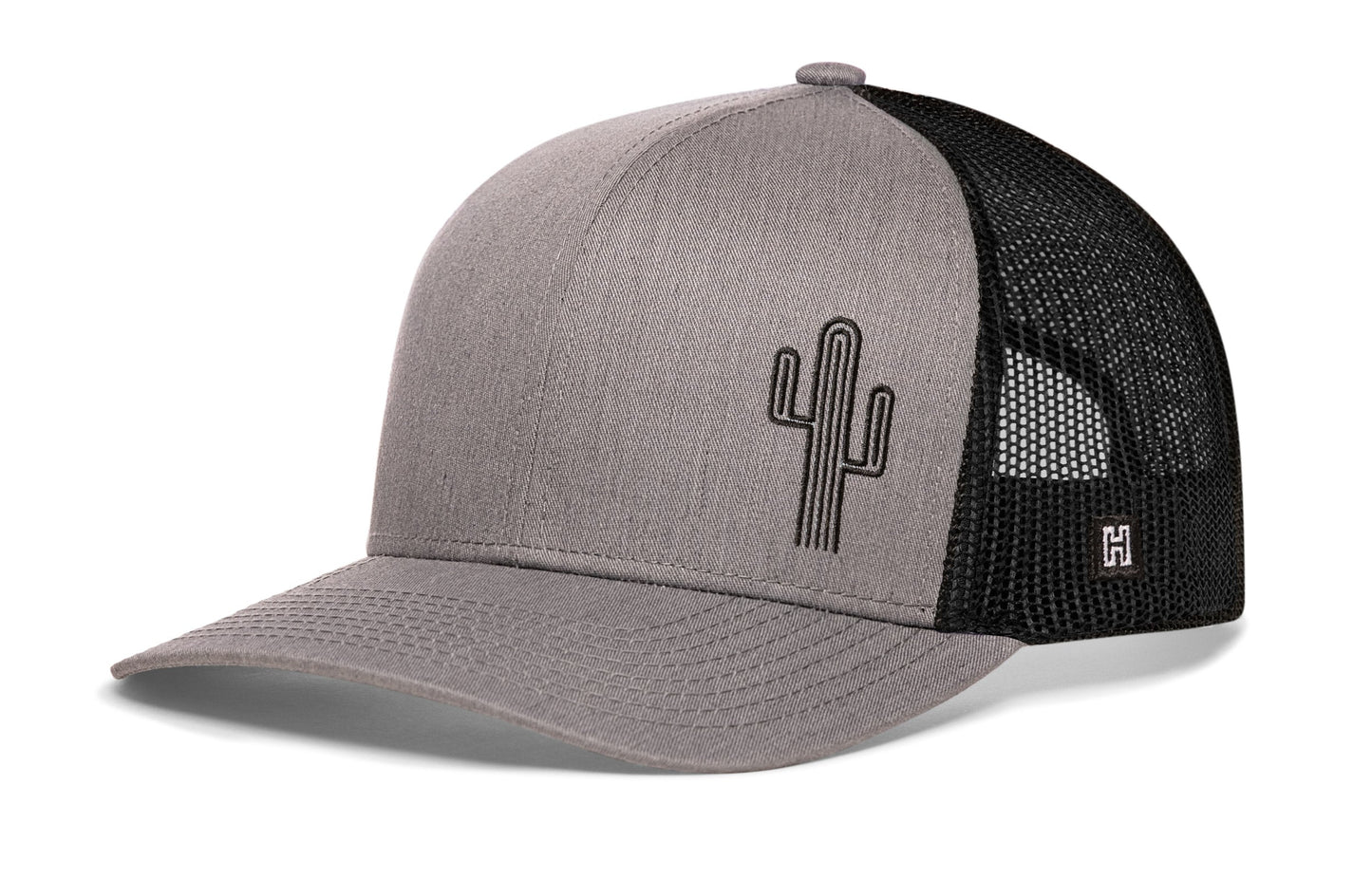 Cactus Trucker Haka Hat Gray-Black Cactus Snapback