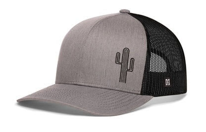 Cactus Trucker Haka Hat Gray-Black Cactus Snapback