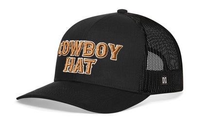 Cowboy Trucker Haka Hat Black Snapback