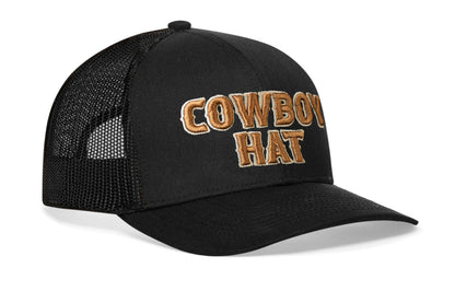 Cowboy Trucker Haka Hat Black Snapback