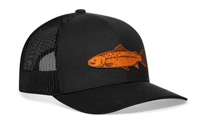 Salmon Trucker Haka Hat Black Salmon Snapback