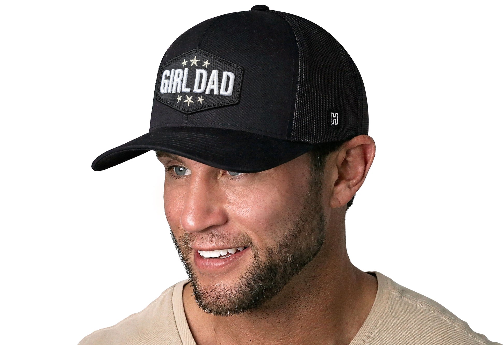 Girl Dad Trucker Haka Hat Black  Snapback