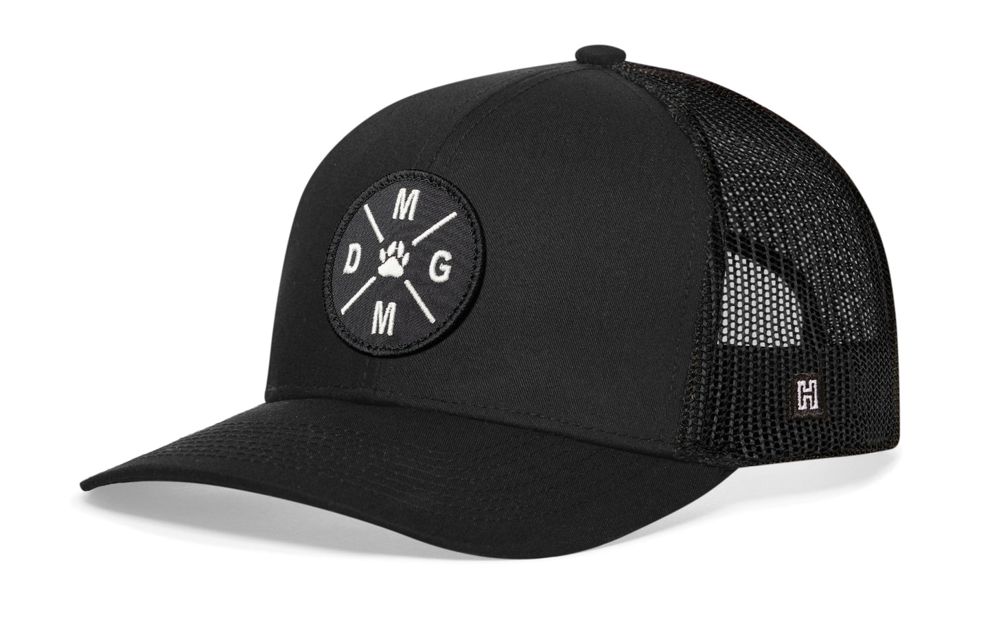 Dog Mom Trucker Hat Embroidered Haka Hat Black Dog Snapback