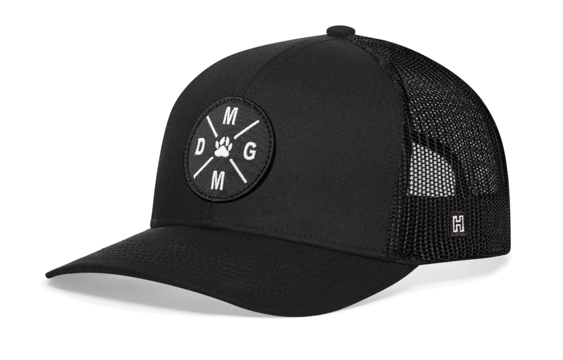 Dog Mom Trucker Hat Embroidered Haka Hat Black Dog Snapback