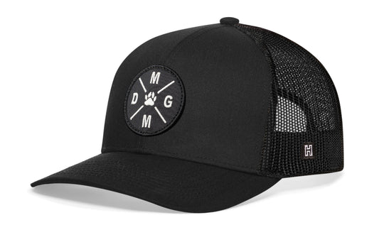 Dog Mom Trucker Hat Embroidered Haka Hat Black Dog Snapback