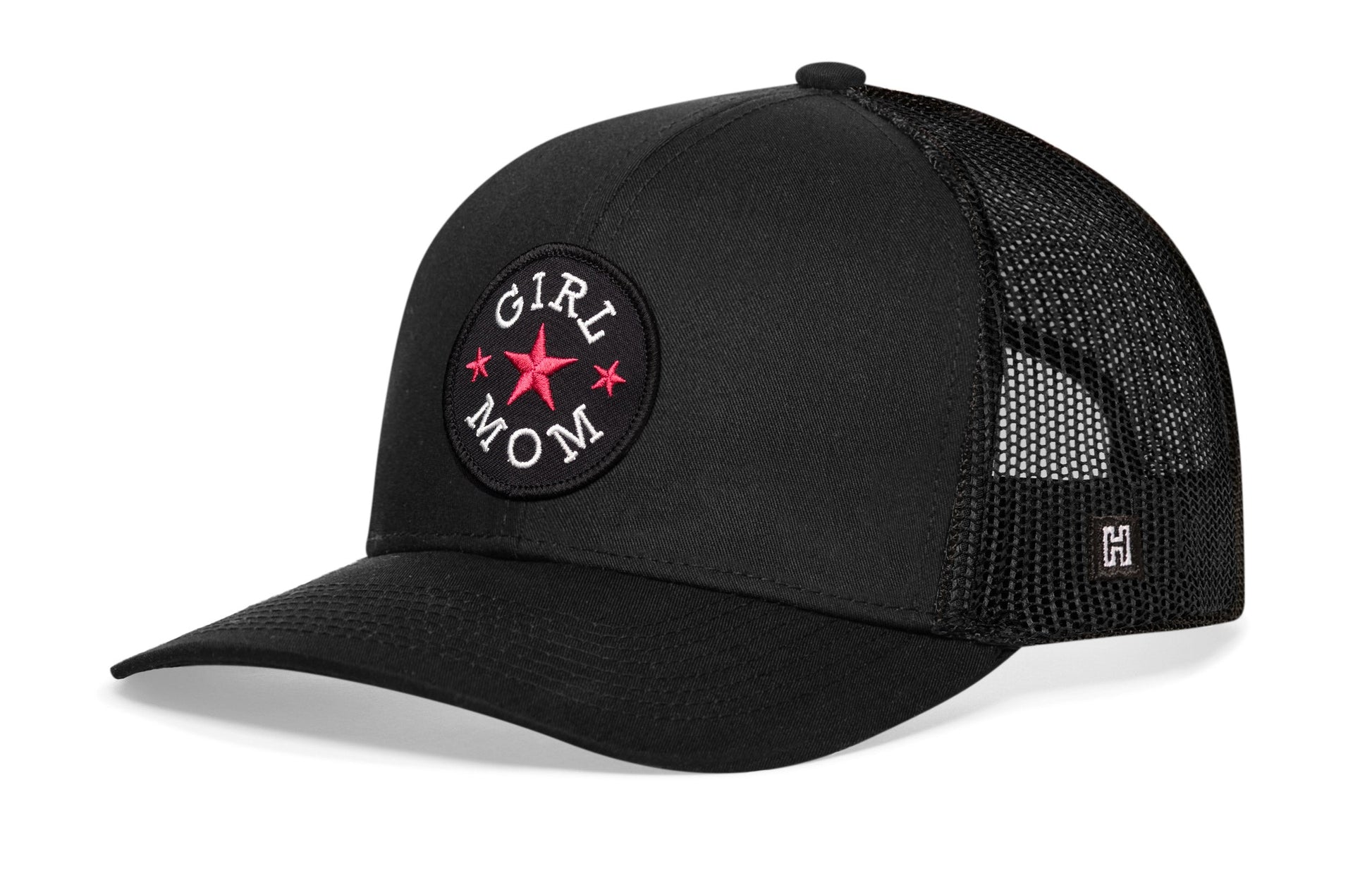 Girl Mom Trucker Haka Hat Black  Snapback