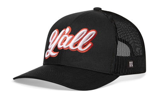 Y'all Trucker Haka Hat Black Script Snapback