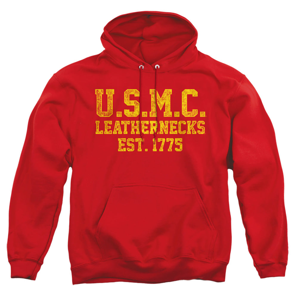 Us Marine Corps Leathernecks Mens Hoodie Red