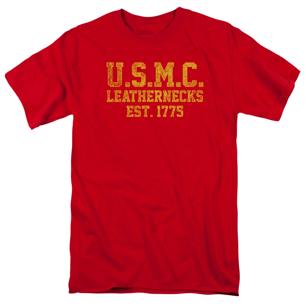Us Marine Corps Leathernecks Mens T Shirt Red