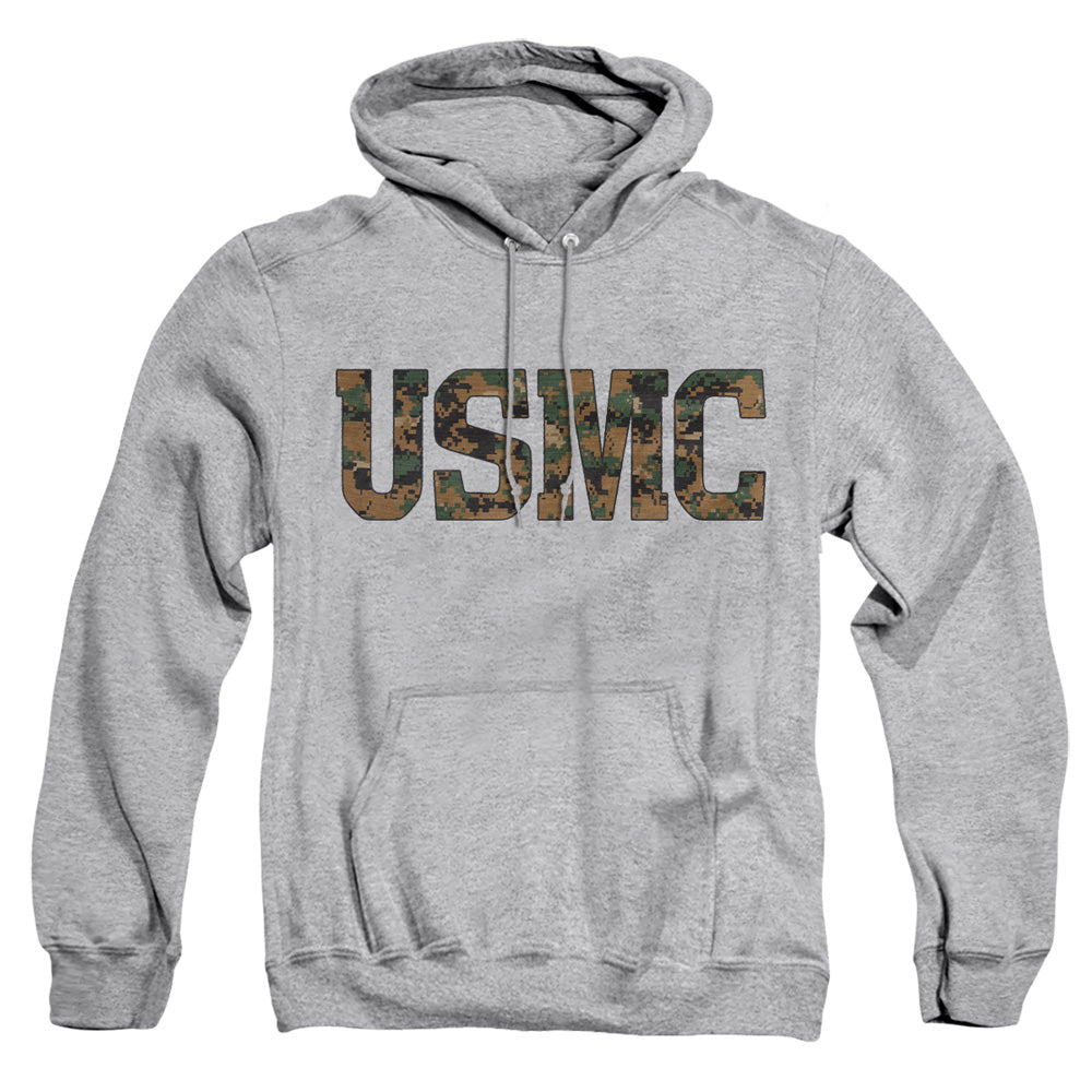 Us Marine Corps Usmc Camo Fill Mens Hoodie Athletic Heather