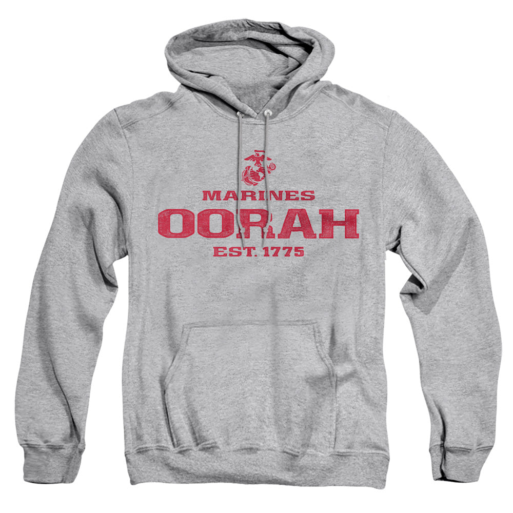 Us Marine Corps Oorah Mens Hoodie Athletic Heather