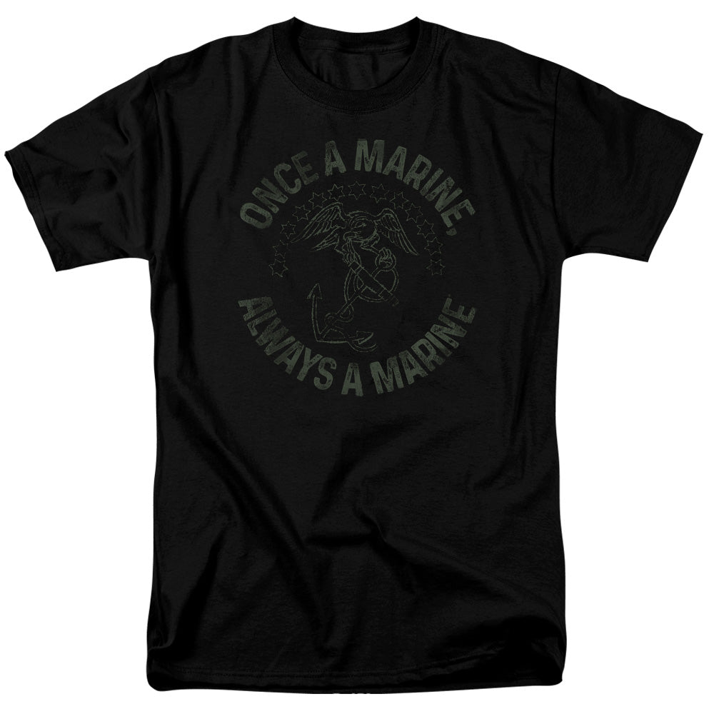Us Marine Corps Always A Marine Mens T Shirt Black