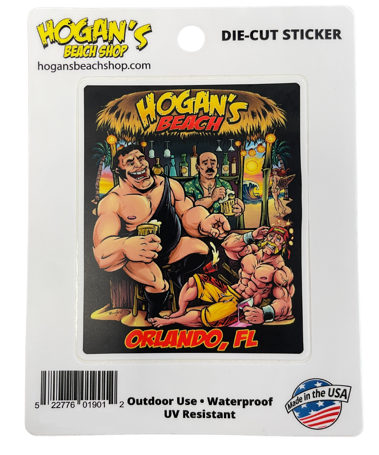 Andre The Giant & Hulk Hogan's Bar Sticker