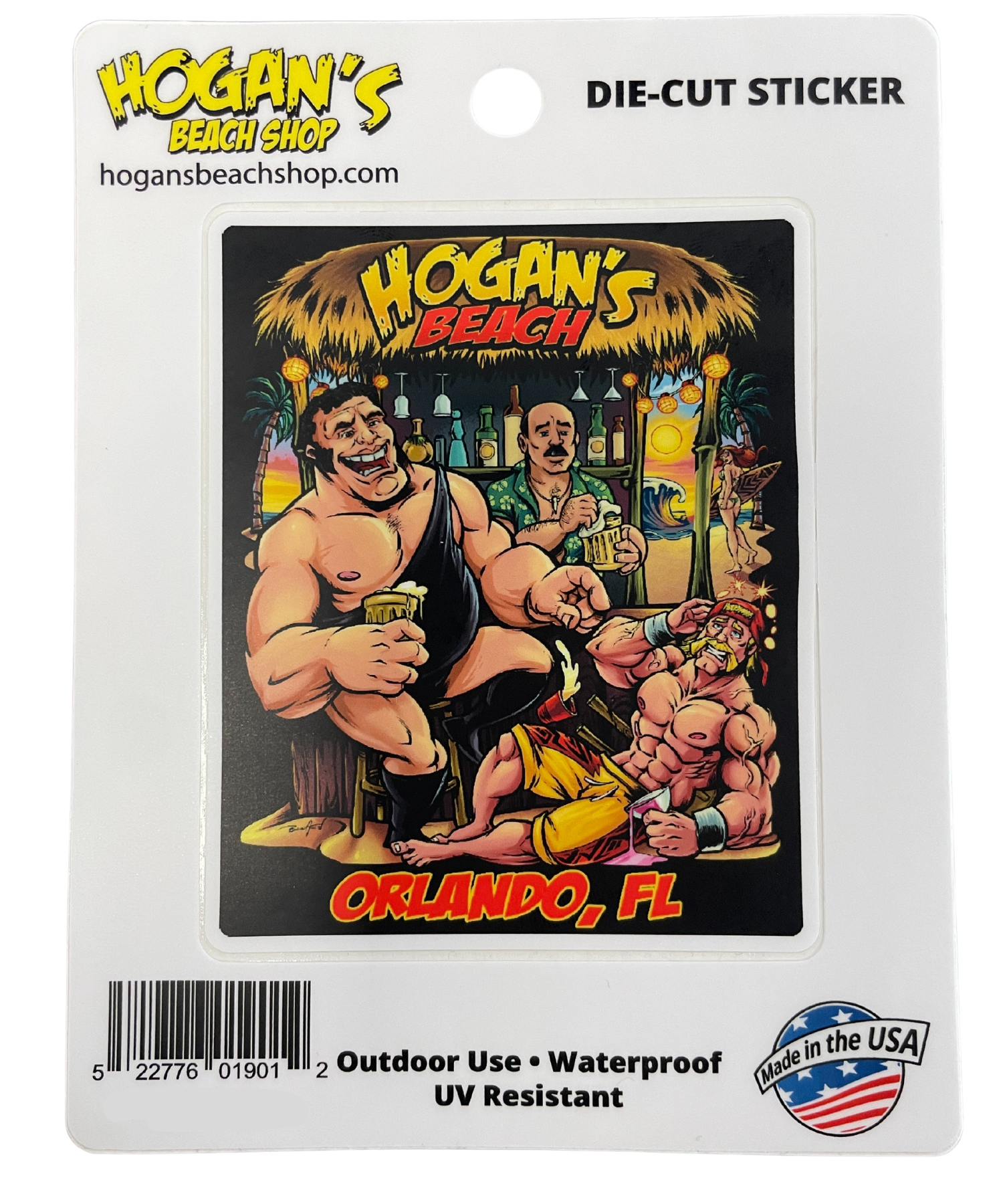 Andre The Giant & Hulk Hogan's Bar Sticker