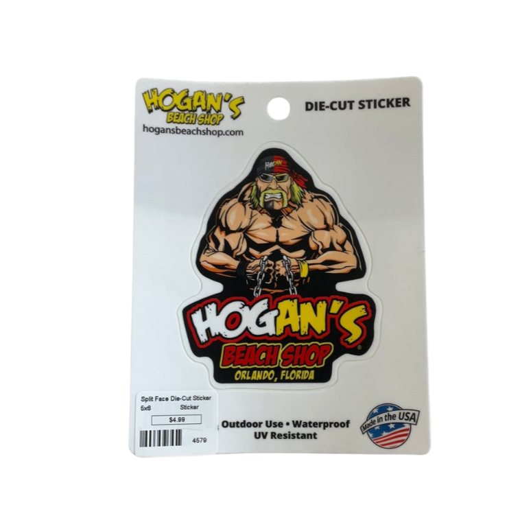 Hulk Hogan Hogan's Beach Shop Splitface Sticker