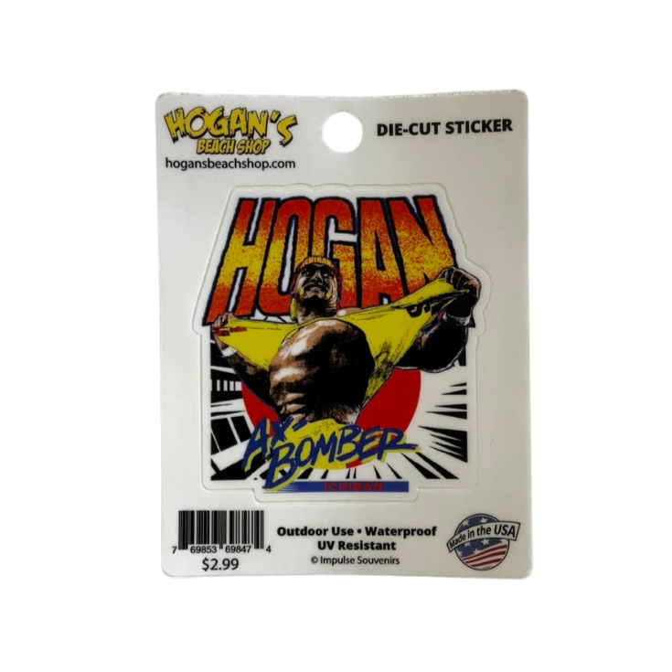 Hulk Hogan Ax Bomber Sticker