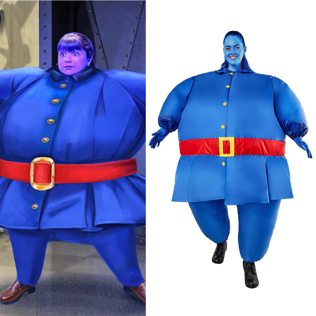 Willy Wonka and the Chocolate Factory Violet Chub Suit Inflatable Costume