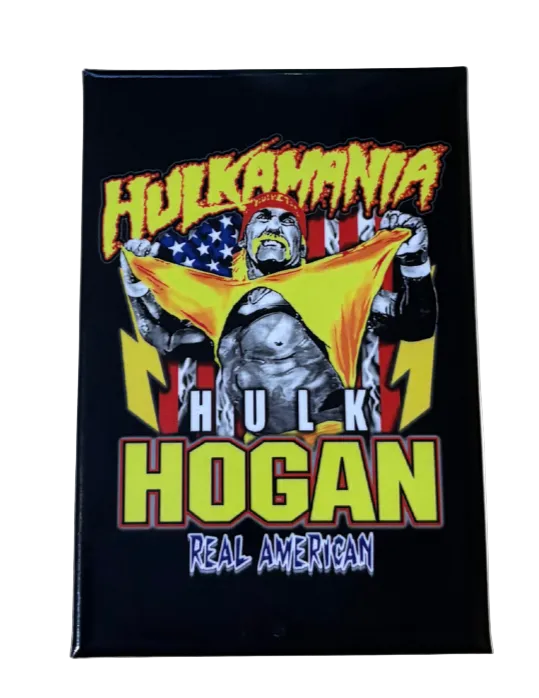 Hulk Hogan Real American Shirt Rip Hulkamania Flat Magnet