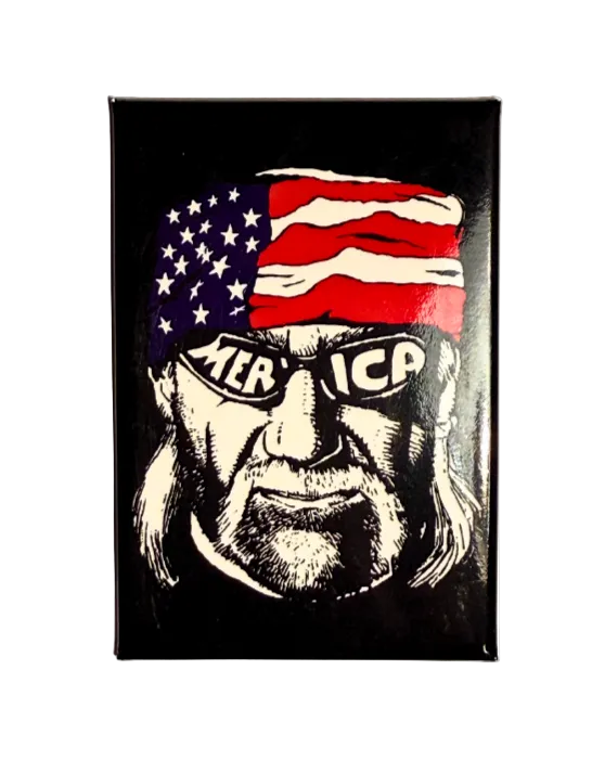 Hulk Hogan Merica Flat Magnet