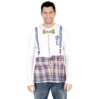 Nerd Long Sleeve Men's Costume T Shirt