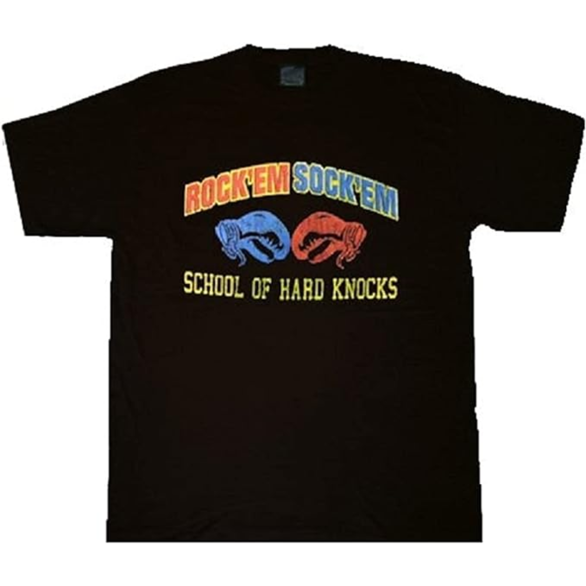 Rock'em Sock'em Robots Hard Knocks Black Tee T Shirt