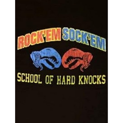 Rock'em Sock'em Robots Hard Knocks Black Tee T Shirt