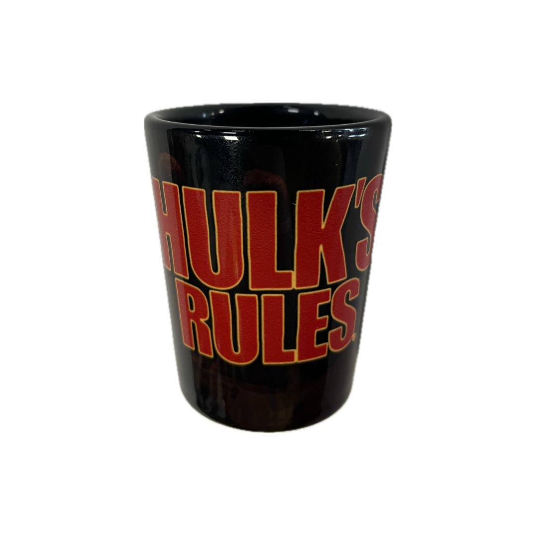 Hulk Hogan Hulks Rules Shot Glass Black