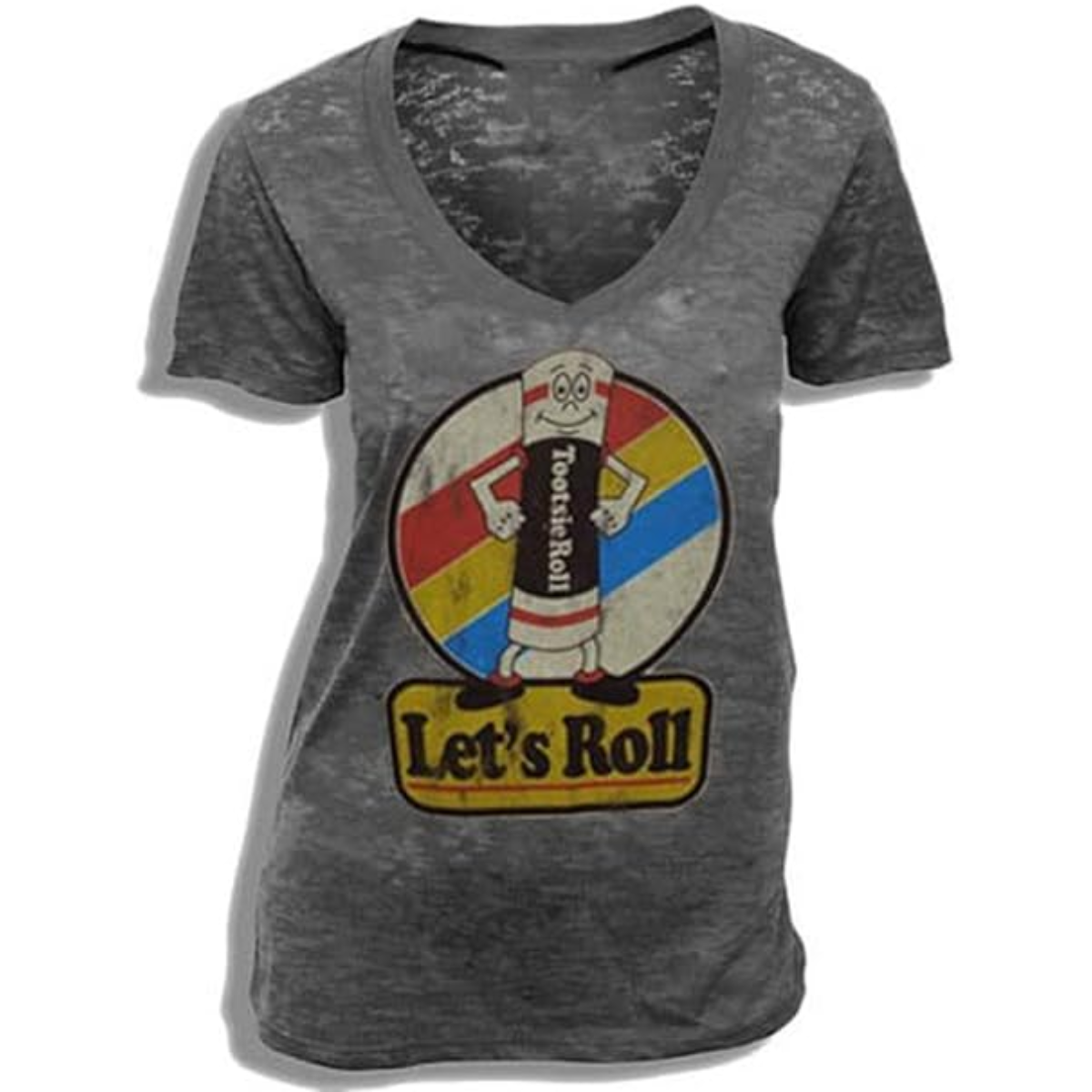 Tootsie Roll Let's Roll Black Adult T Shirt tee