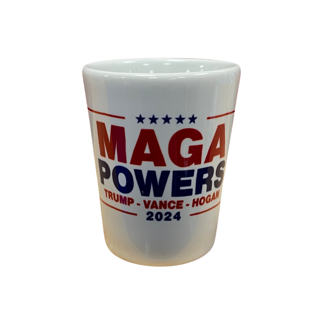 Hulk Hogan 2024 MAGA Powers Shot Glass
